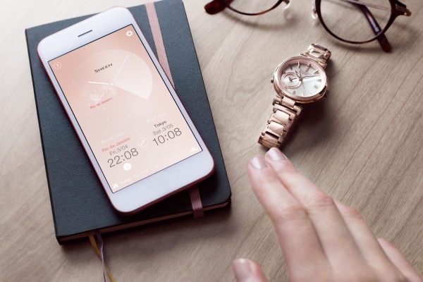 CASIO SHEEN TIME RING 系列,蜜桃金新色打造優雅都會女性魅力