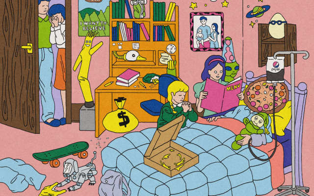 有血又很甜,SMALLTALK 的異色插畫——外星人與甜點的怪誕惡趣味