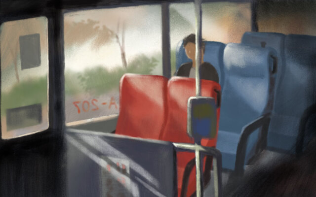 我有一個小問題|蕭詒徽:公車上,坐在鄰座的乘客移動到別的空位。我怎麼了嗎?